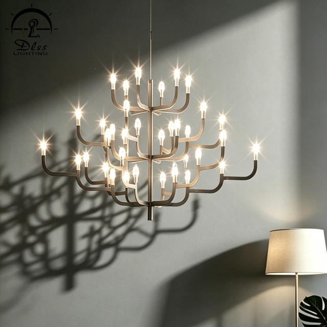 New Design Chandelier Lamp Creative Living Room Lighting Metal Pendant Light Modern Led Chandeliers