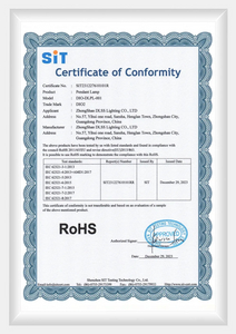 ROHS Certificate
