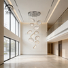 New Design Modern Luxury Indoor Metal Lobby Hanging Nordic Modern Led Ceiling Chandelier